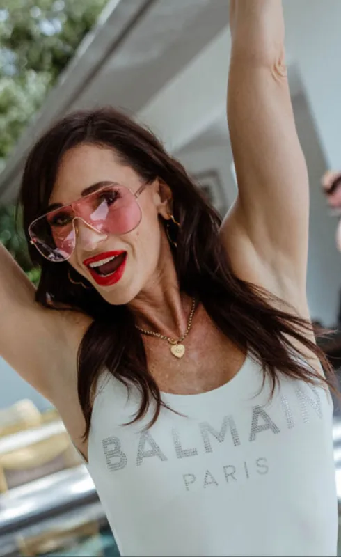 Hustla Stainless Steel Crystal Heart Necklace sold by KC Chic Designs