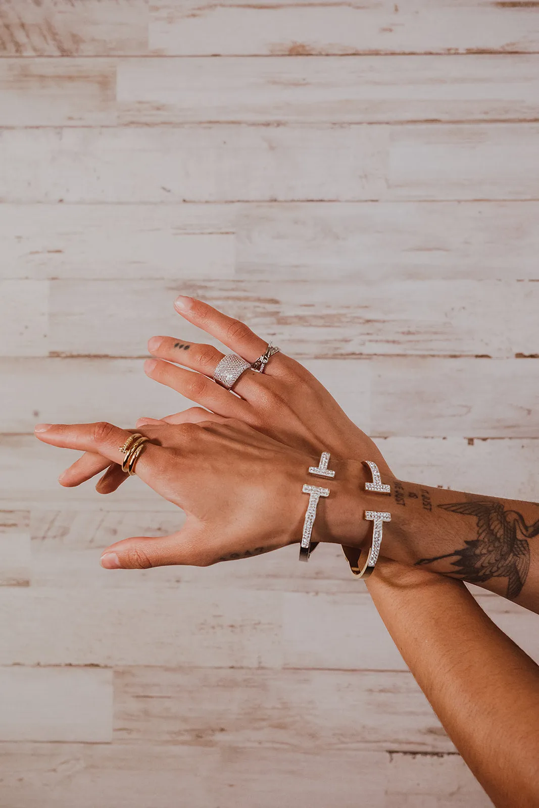 Lover Crystal 316L Stainless Steel Bangle sold by KC Chic Designs product image thumbnail 3