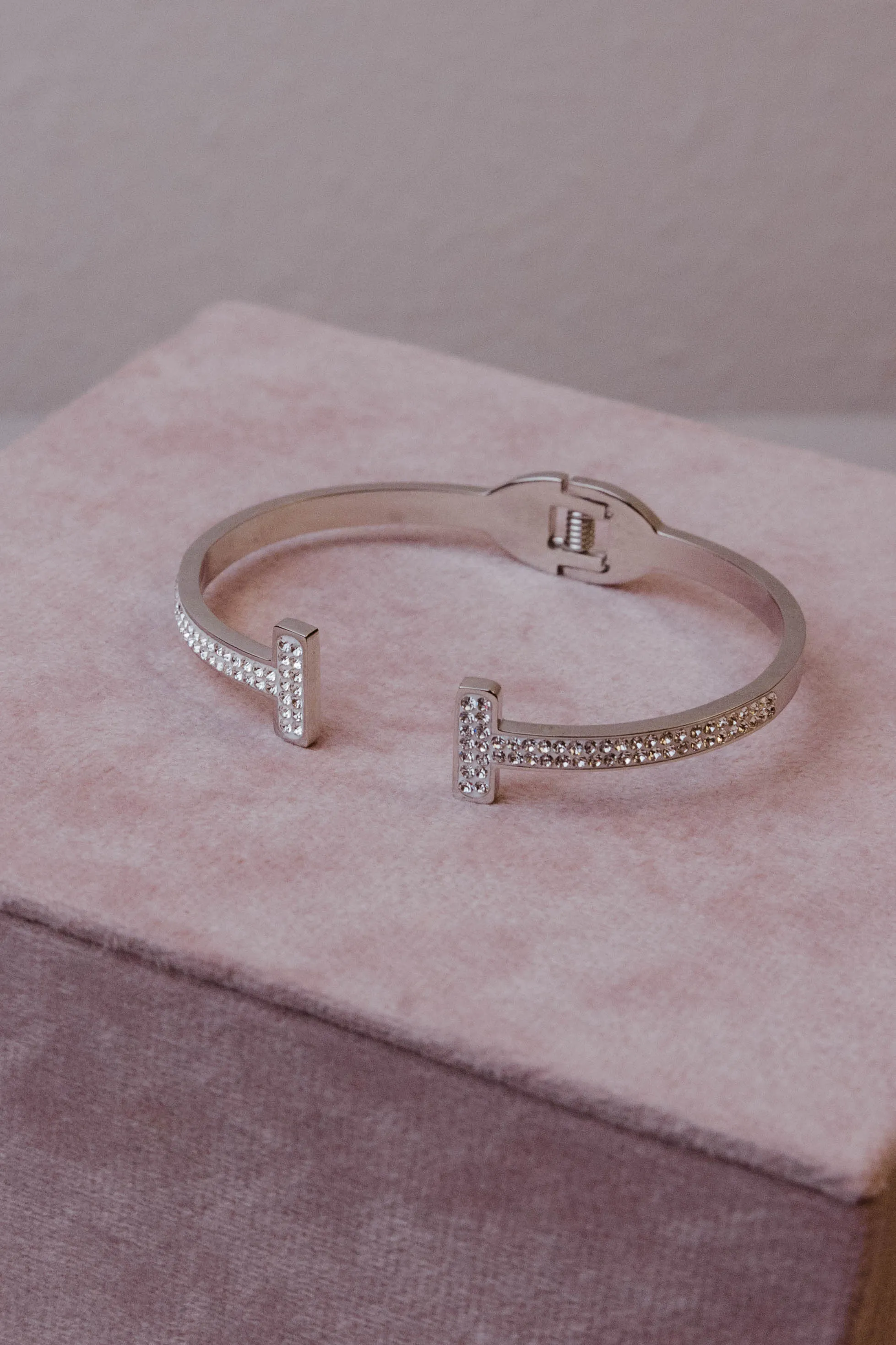 Lover Crystal 316L Stainless Steel Bangle sold by KC Chic Designs product image thumbnail 2