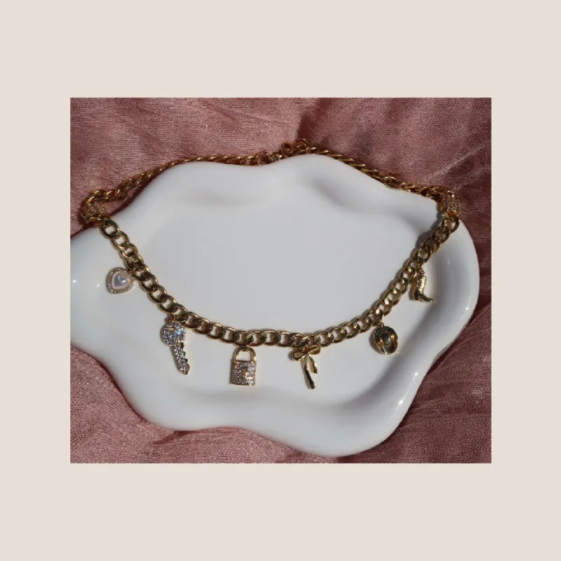 Sugar Sugar Stainless Charm Necklace sold by KC Chic Designs