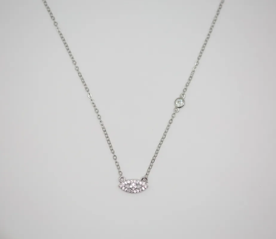 Eye See You .925 Sterling Silver Necklace sold by KC Chic Designs
