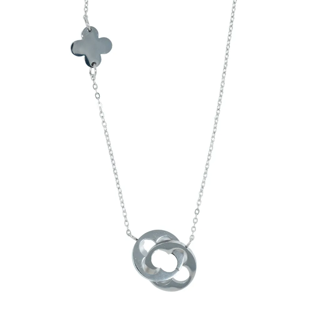 Hot Girl 316L Stainless Steel Quatrefoil Necklace or Earrings sold by KC Chic Designs product image thumbnail 5