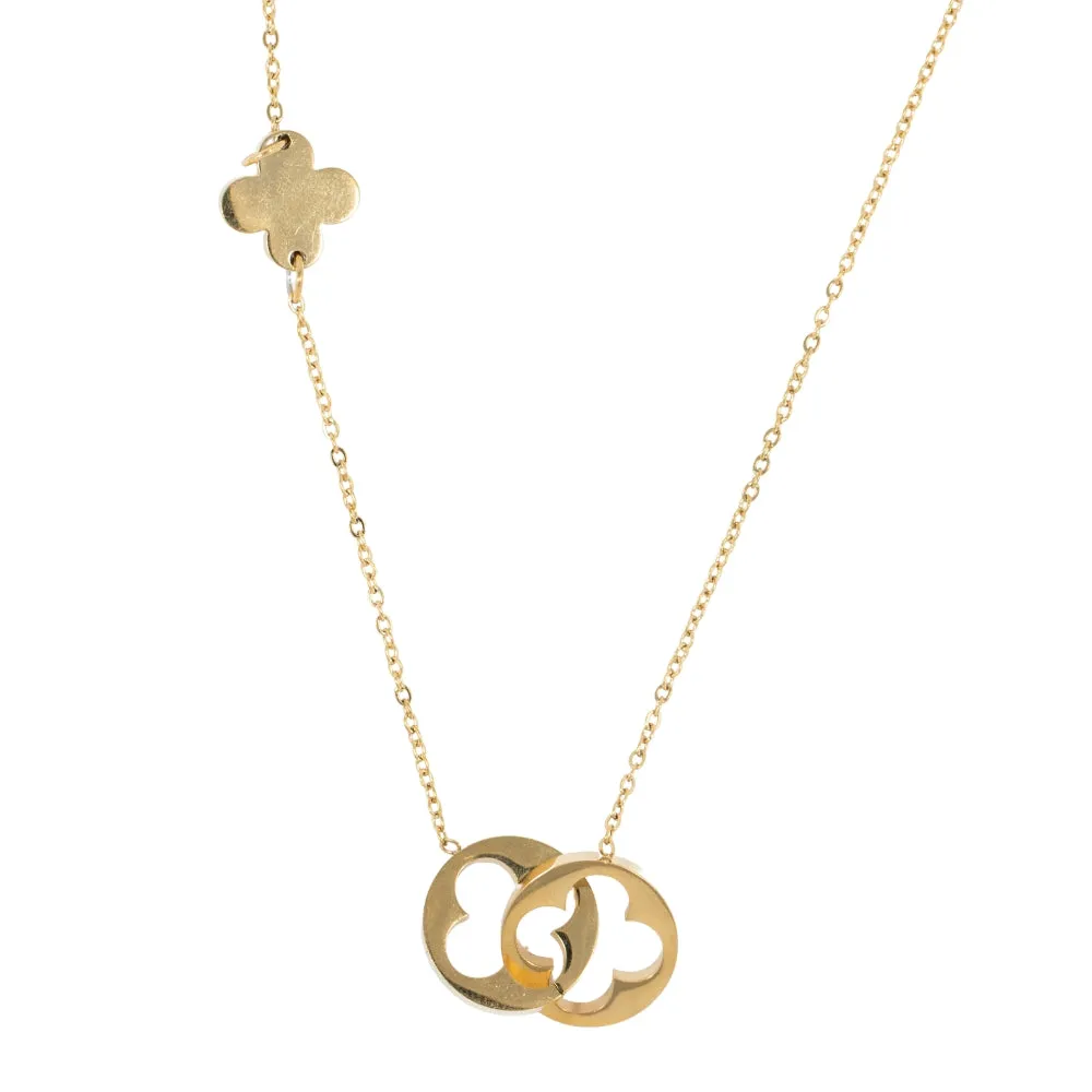 Hot Girl 316L Stainless Steel Quatrefoil Necklace or Earrings sold by KC Chic Designs product image thumbnail 4