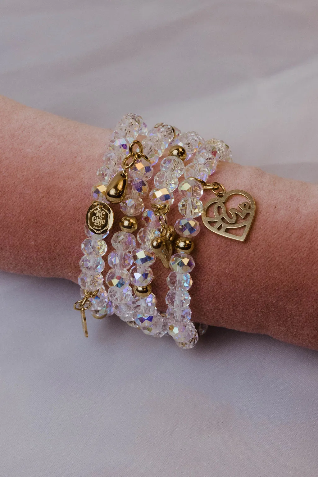 Stacks on Stacks Swarovski Crystal Bracelet Stack sold by KC Chic Designs product image thumbnail 2
