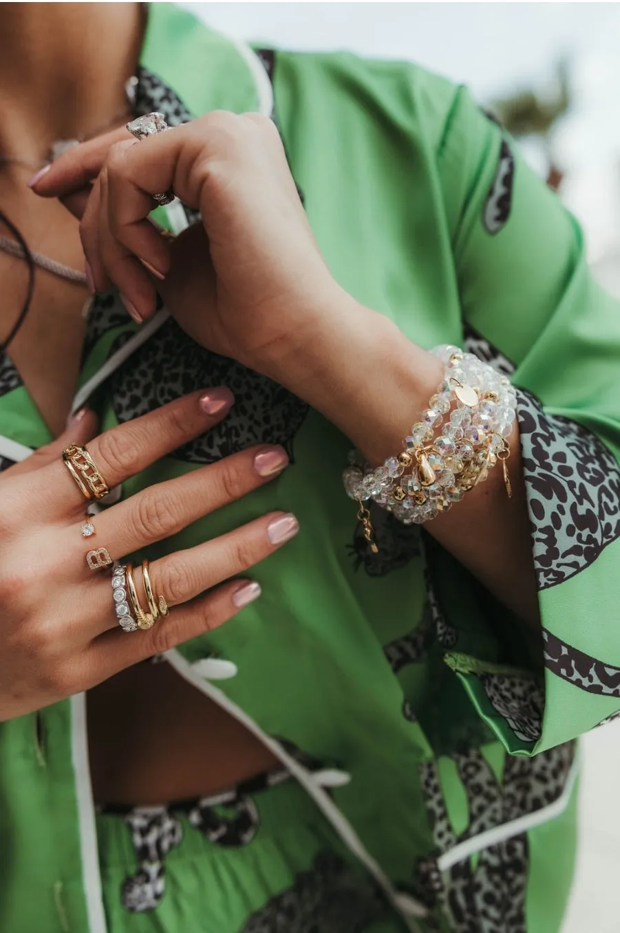 Stacks on Stacks Swarovski Crystal Bracelet Stack sold by KC Chic Designs product image thumbnail 5