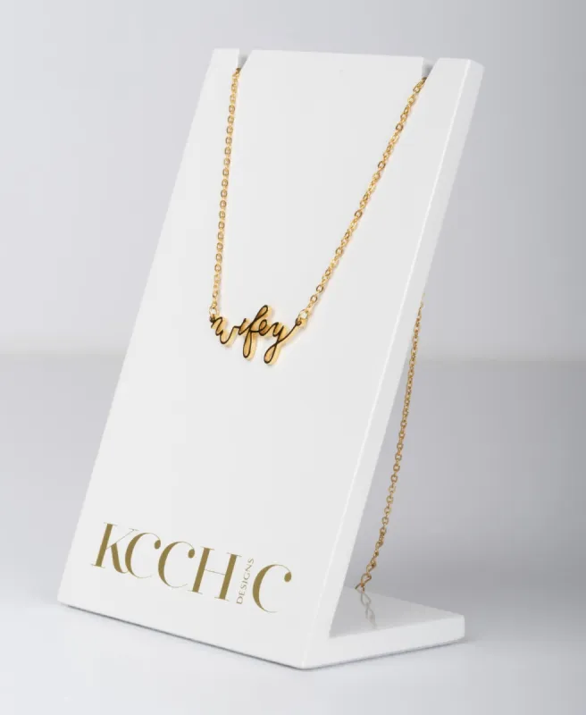 The Better Half "Wifey" Necklace made by KC Chic Designs