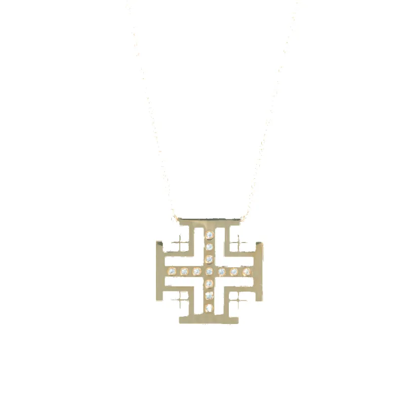 Kelsey’s Jerusalem Cross Necklace sold by KC Chic Designs