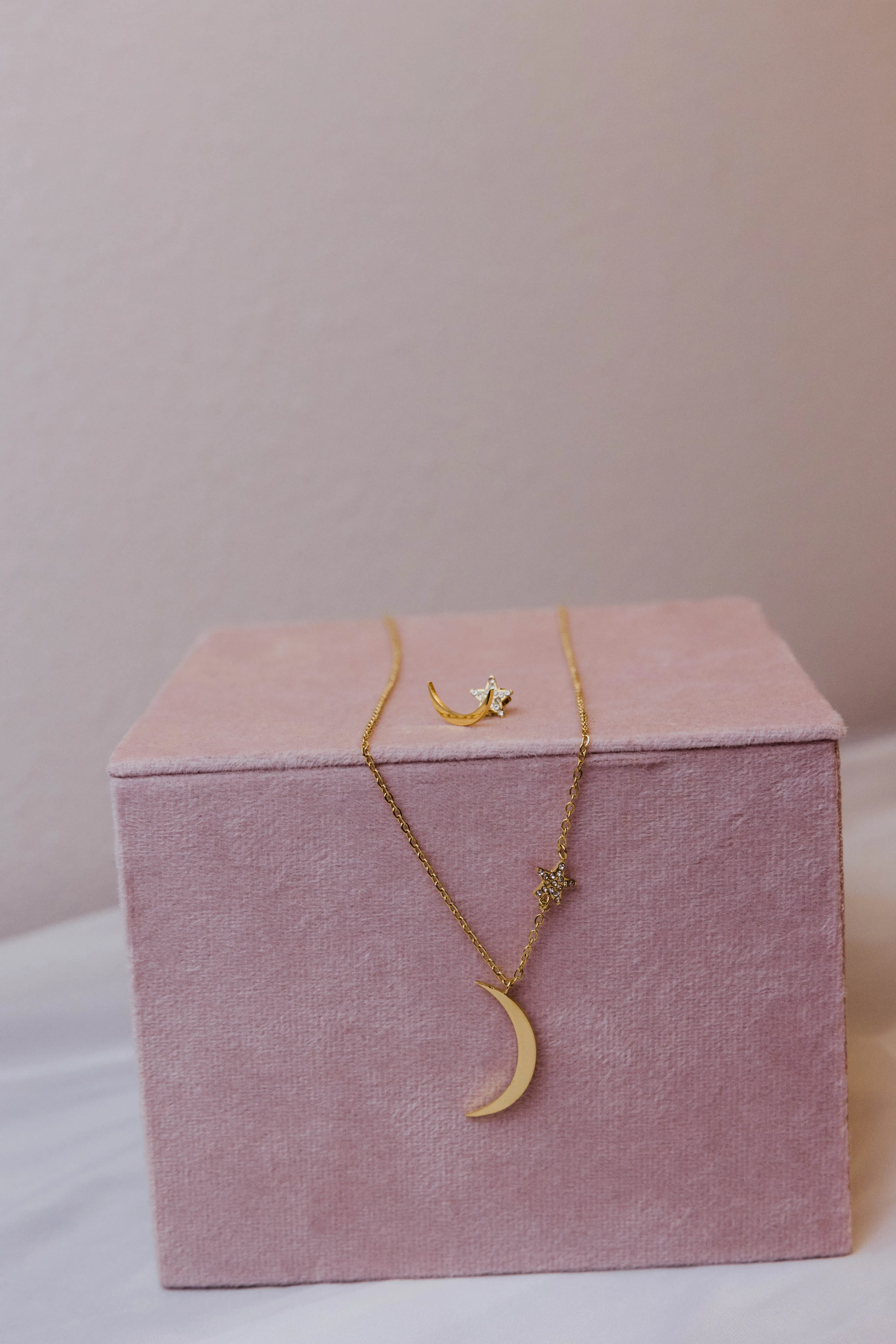 The Minimalist 316L Stainless Steel Necklace and Earring Set sold by KC Chic Designs