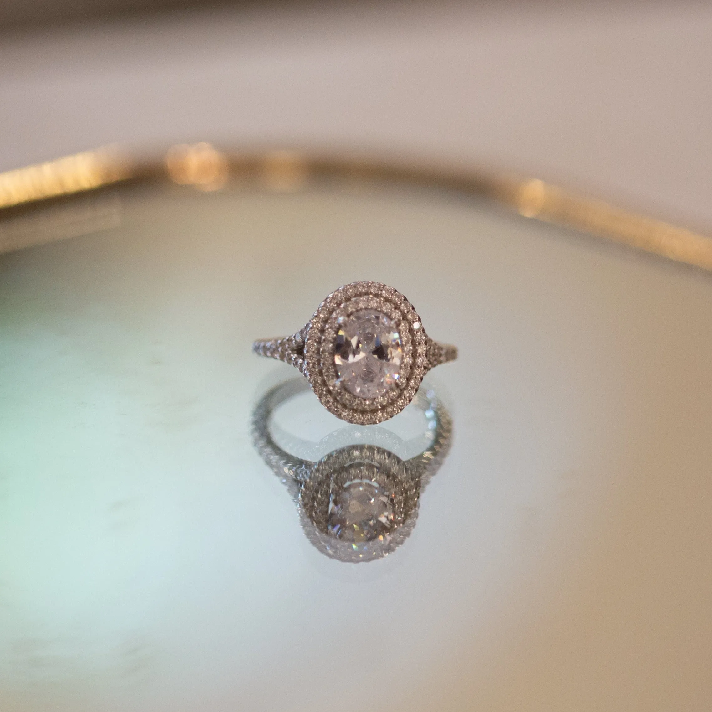 Divine Sterling Silver Crystal Ring sold by KC Chic Designs product image thumbnail 3