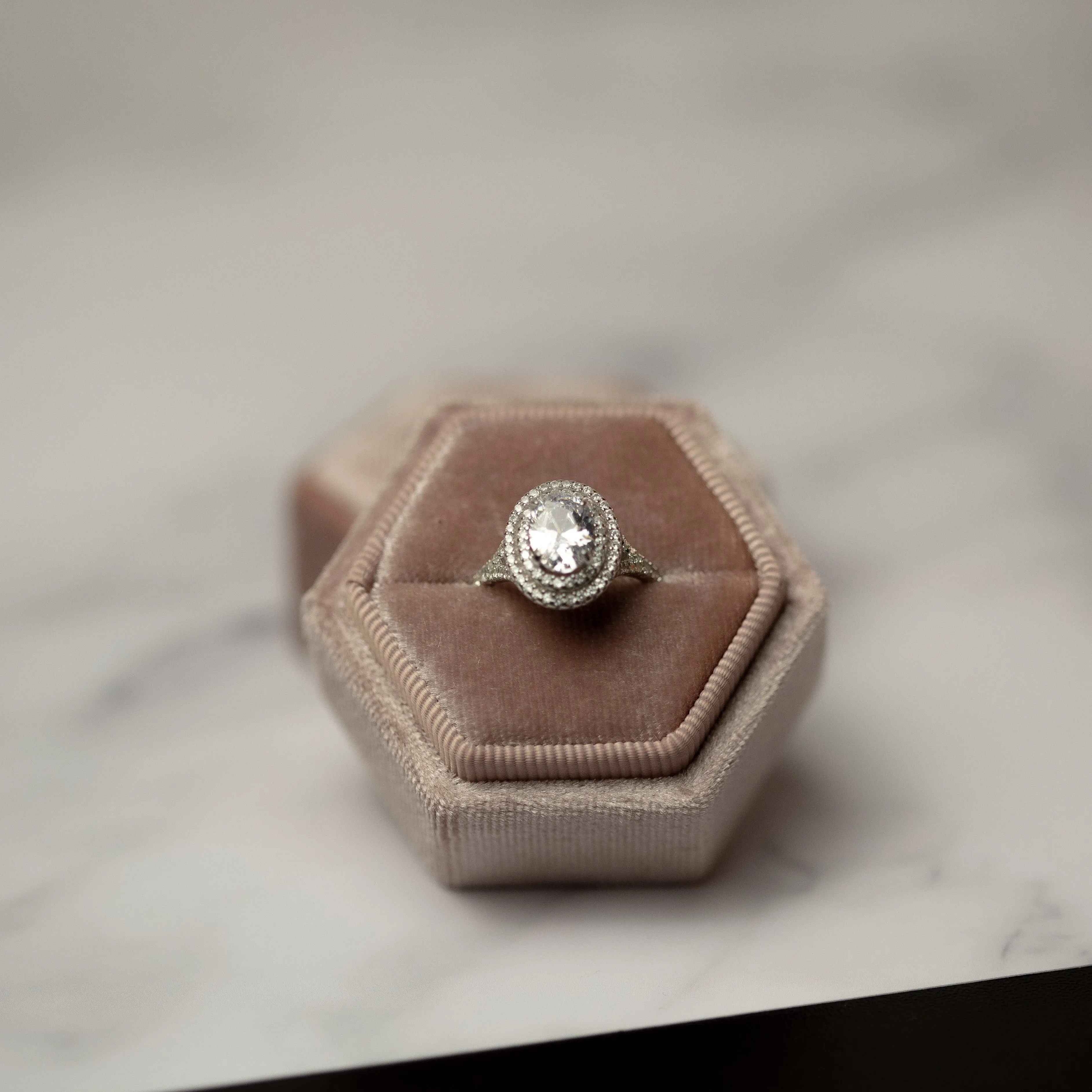 Divine Sterling Silver Crystal Ring sold by KC Chic Designs product image thumbnail 2