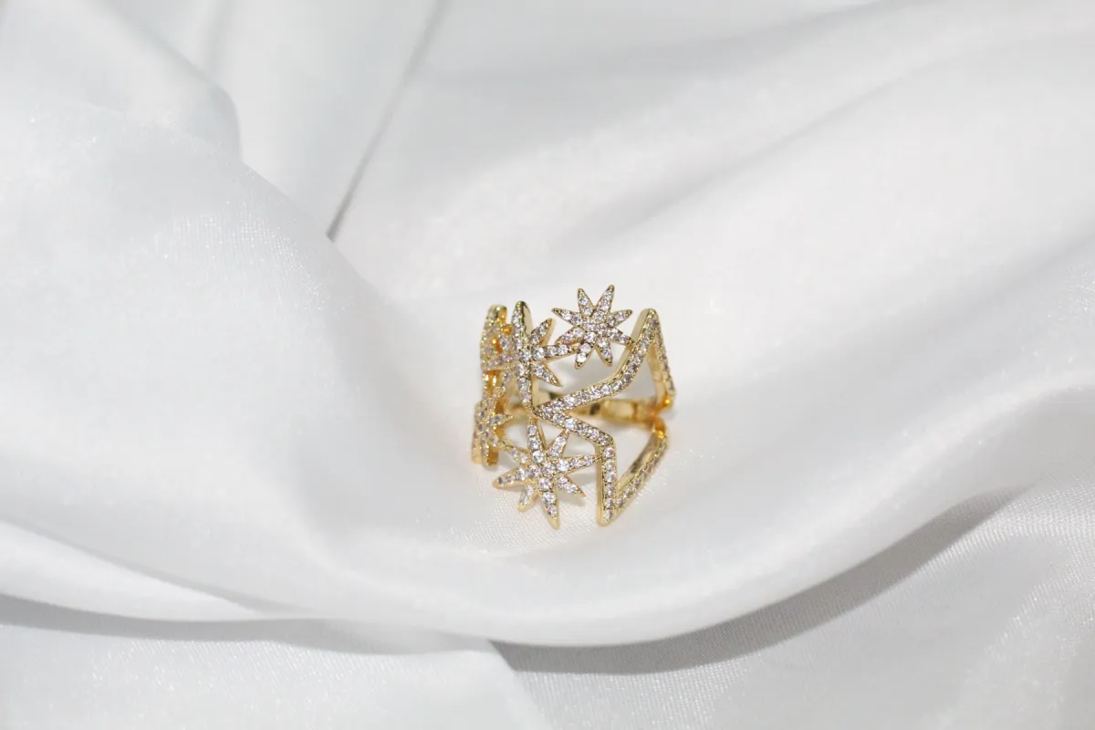 Aurora Star Gold Ring sold by KC Chic Designs