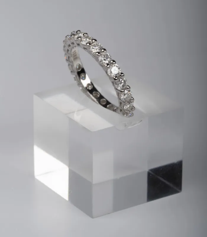 Forever Yours .925 Sterling Silver Moissanite Ring sold by KC Chic Designs