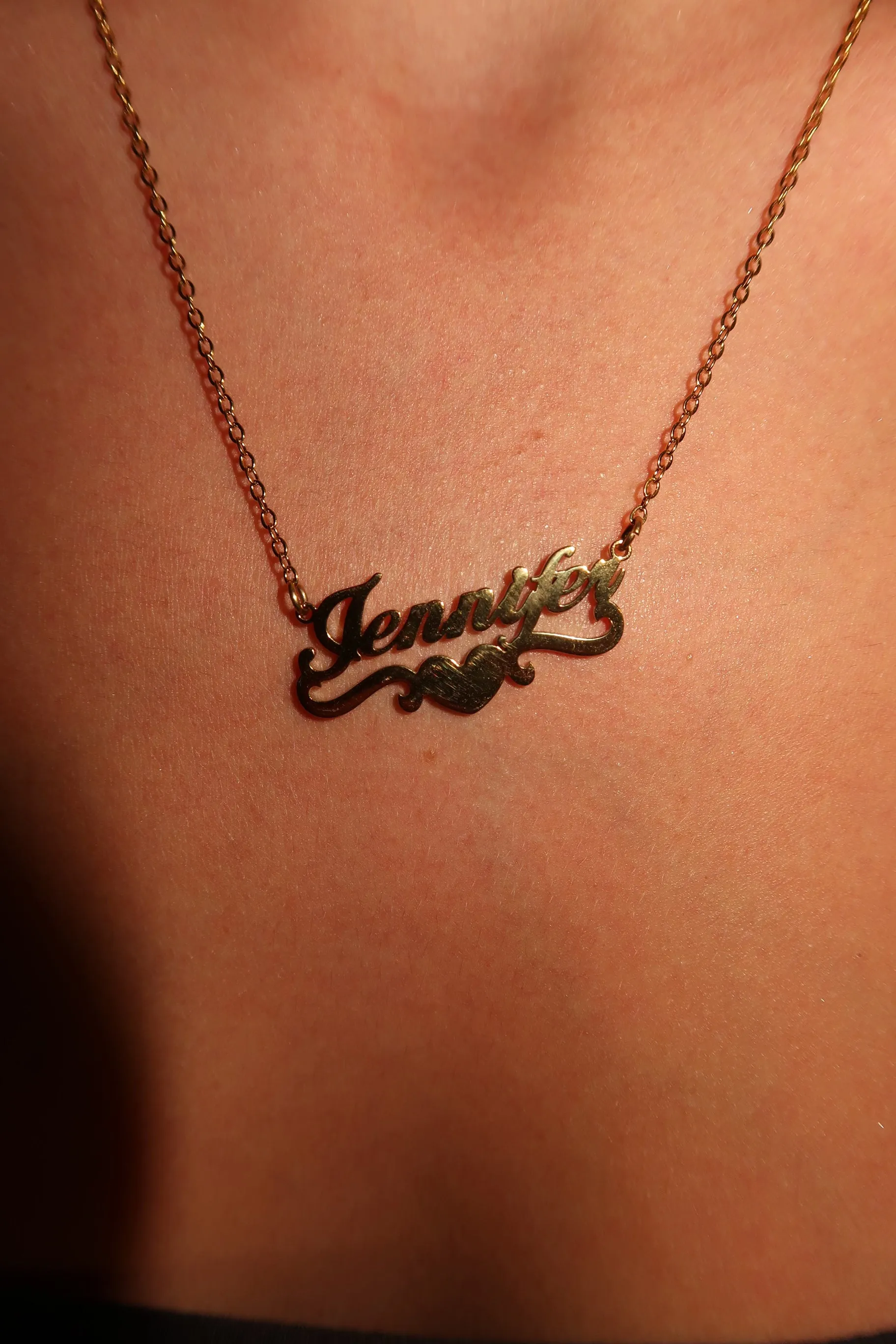 Labels and Love Personal Heart Name 316L Stainless Necklace sold by KC Chic Designs product image thumbnail 4