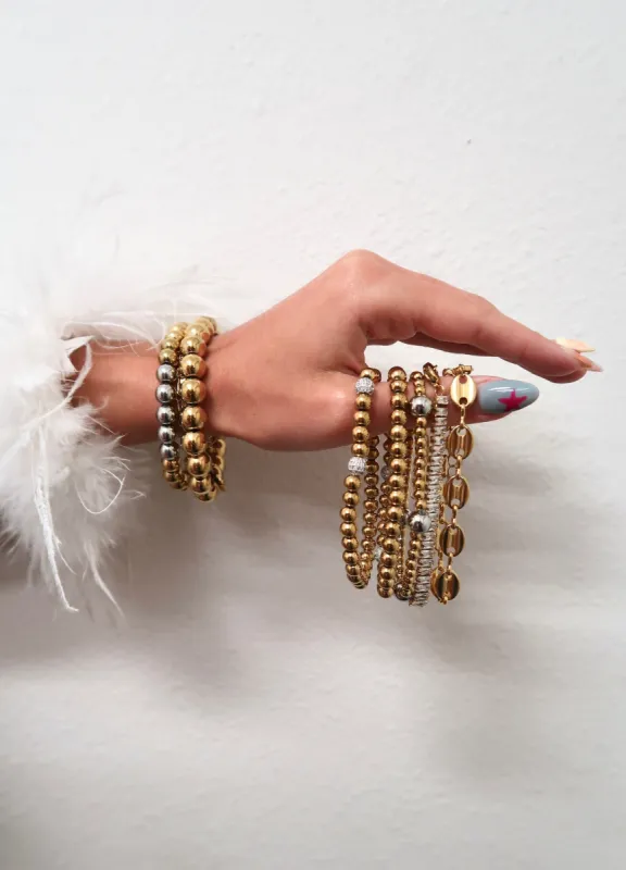 Sugar Hill 7 Piece Stainless Mixed Metal Bracelet Stack sold by KC Chic Designs