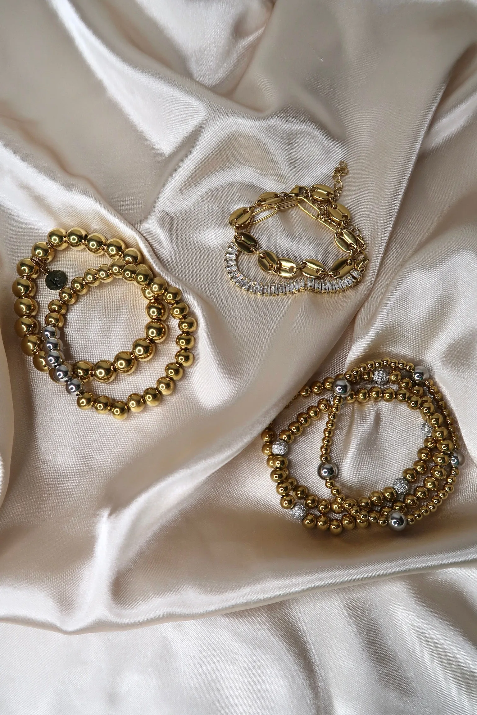 Sugar Hill 7 Piece Stainless Mixed Metal Bracelet Stack sold by KC Chic Designs product image thumbnail 2