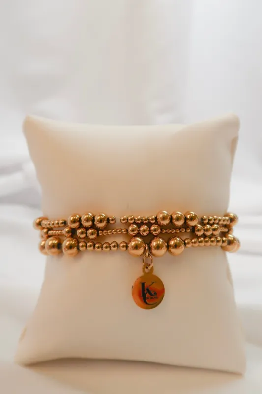 Piazza Stainless Steel Bracelet Stack sold by KC Chic Designs