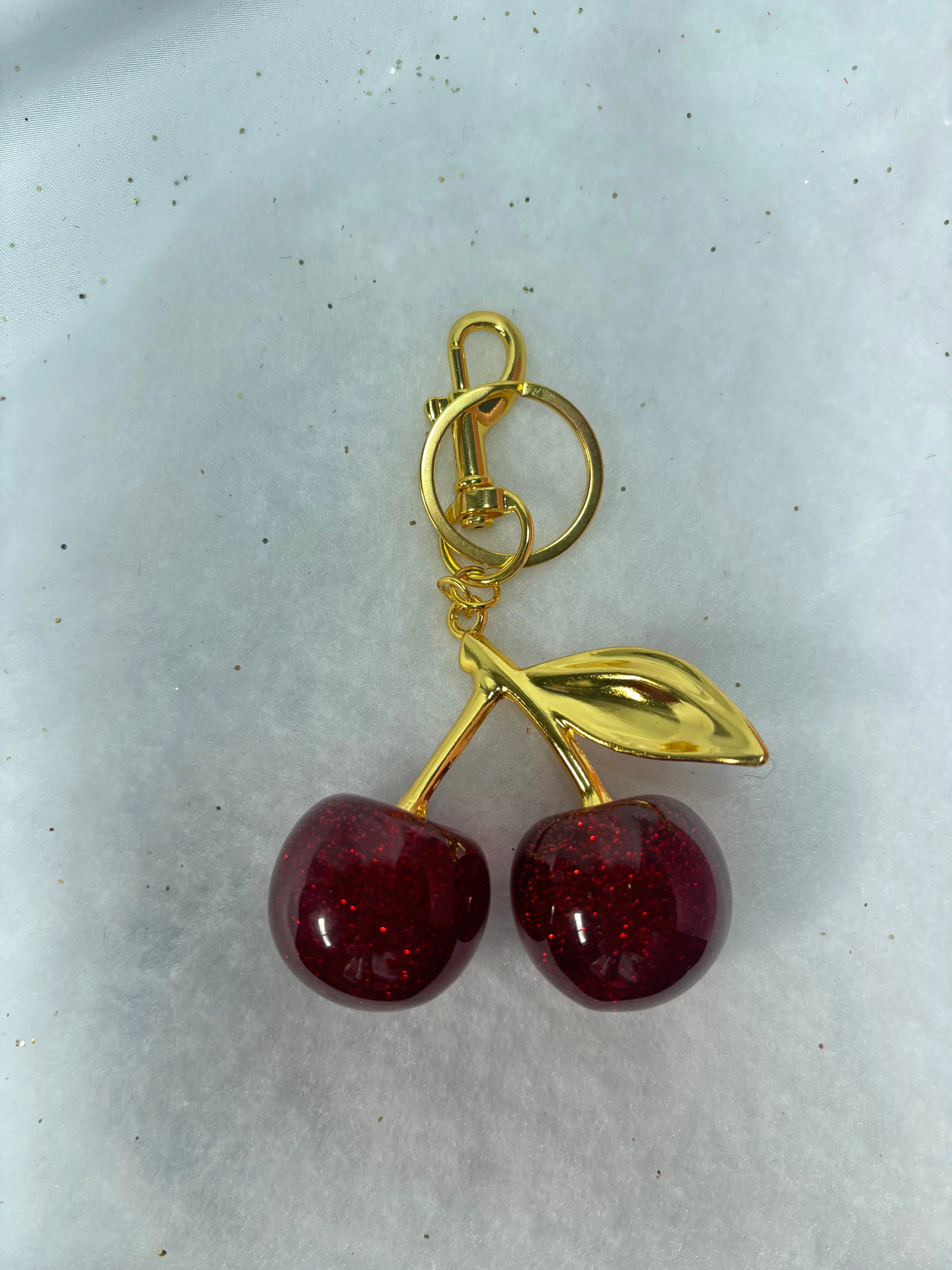 A Cherry On Top Bag Charm sold by KC Chic Designs