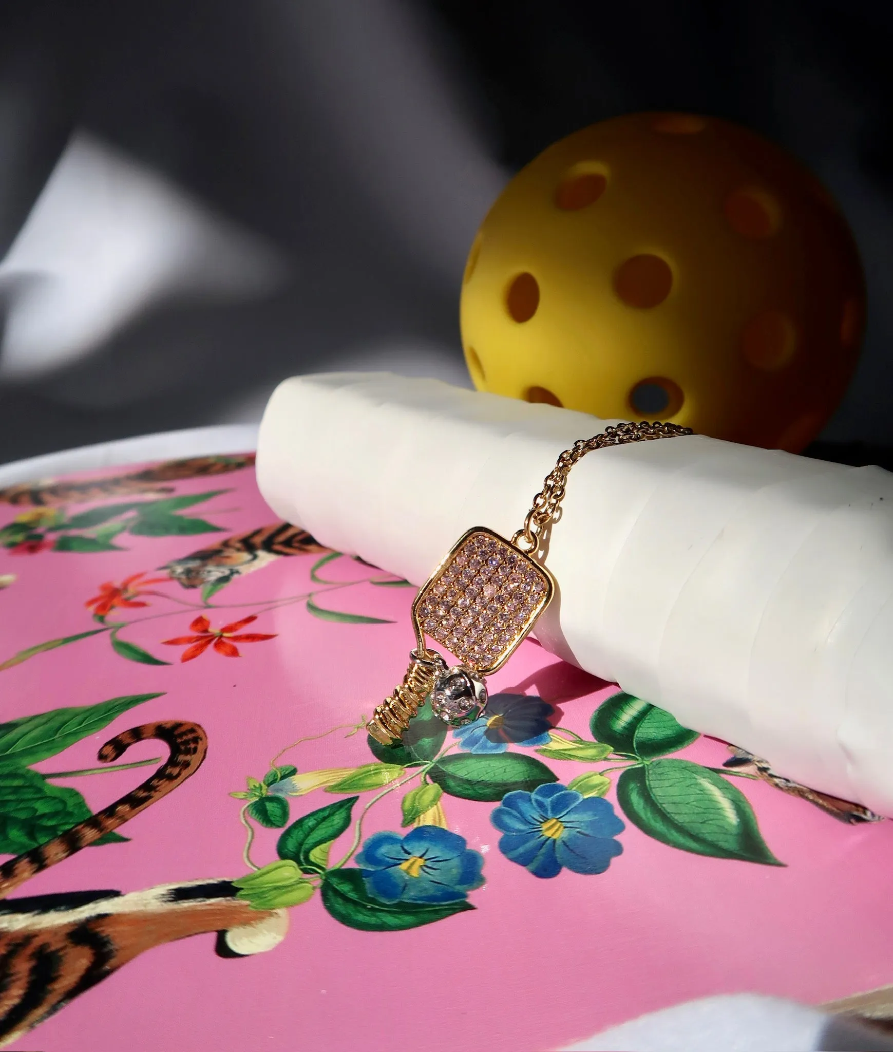 Pickleball Passion 316 Stainless Steel Necklace sold by KC Chic Designs product image thumbnail 2