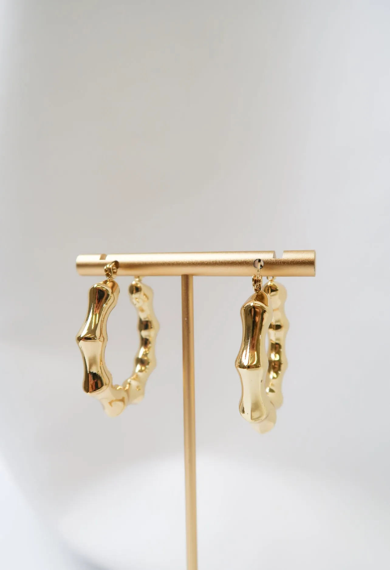 Wild Side 316 Stainless Steel Bamboo Earrings sold by KC Chic Designs