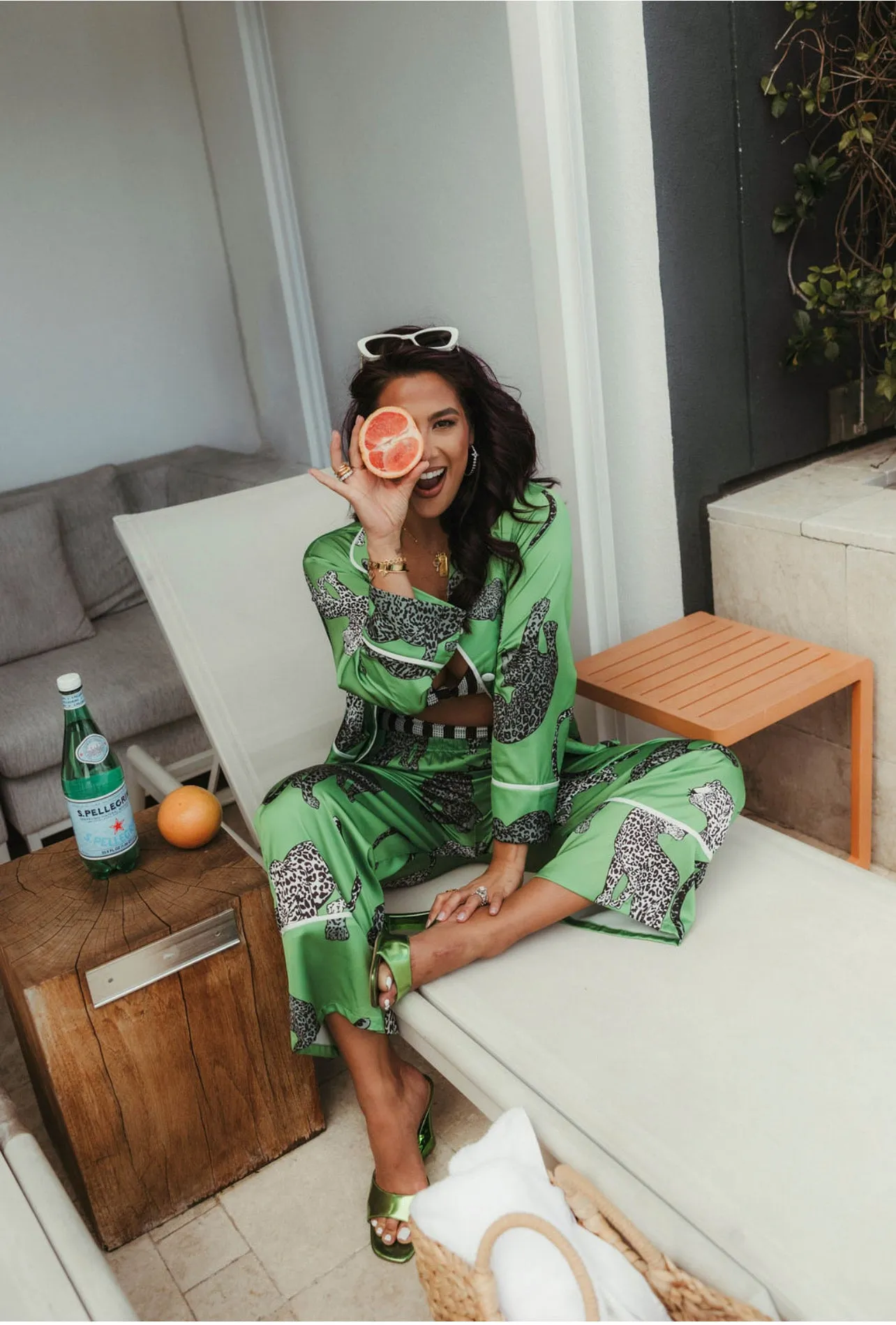 Green Luxury Pajamas sold by KC Chic Designs product image thumbnail 2