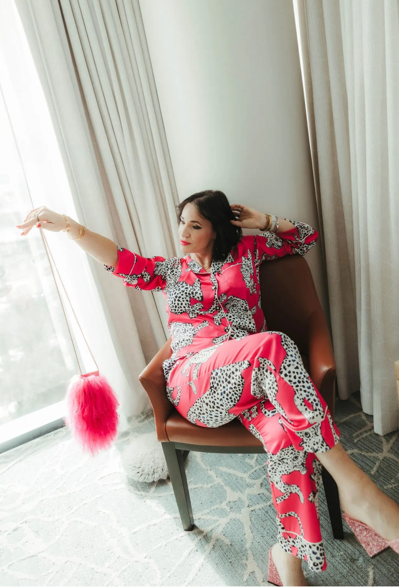 Pink Luxury Pajamas sold by KC Chic Designs product image thumbnail 3