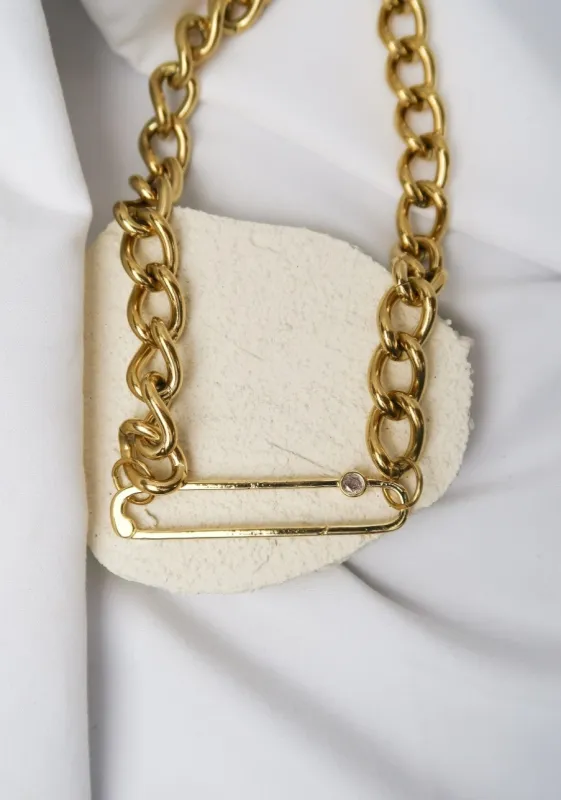 Hooked On Me 316L Stainless Steel Necklace sold by KC Chic Designs