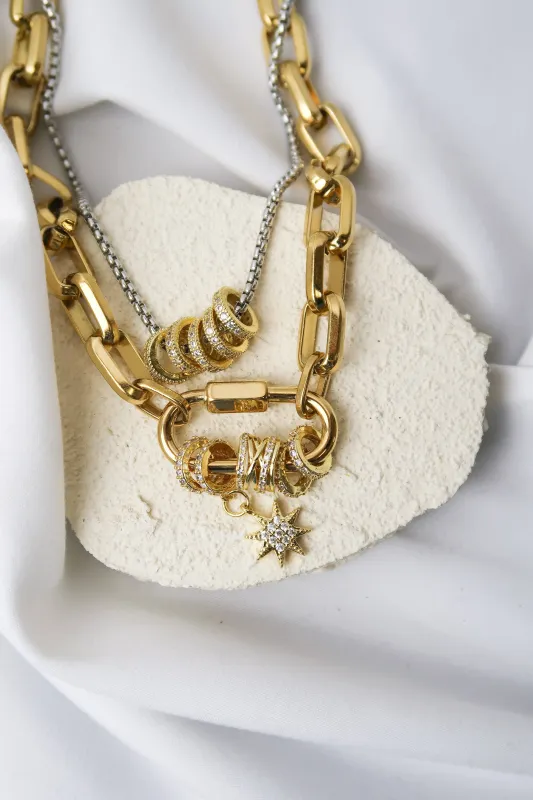 The Golden Rings 316L Stainless Steel Necklace Duo sold by KC Chic Designs