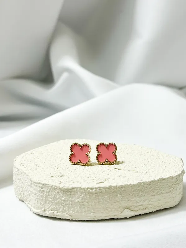 A Moment For The Pink 316L Stainless Steel Stud Earrings sold by KC Chic Designs