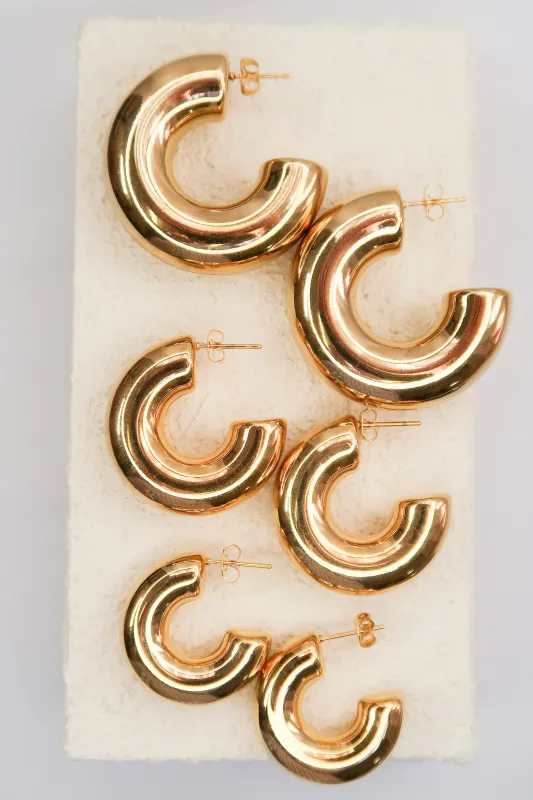 Modern Day Momma 316L Stainless Steel Hoops sold by KC Chic Designs