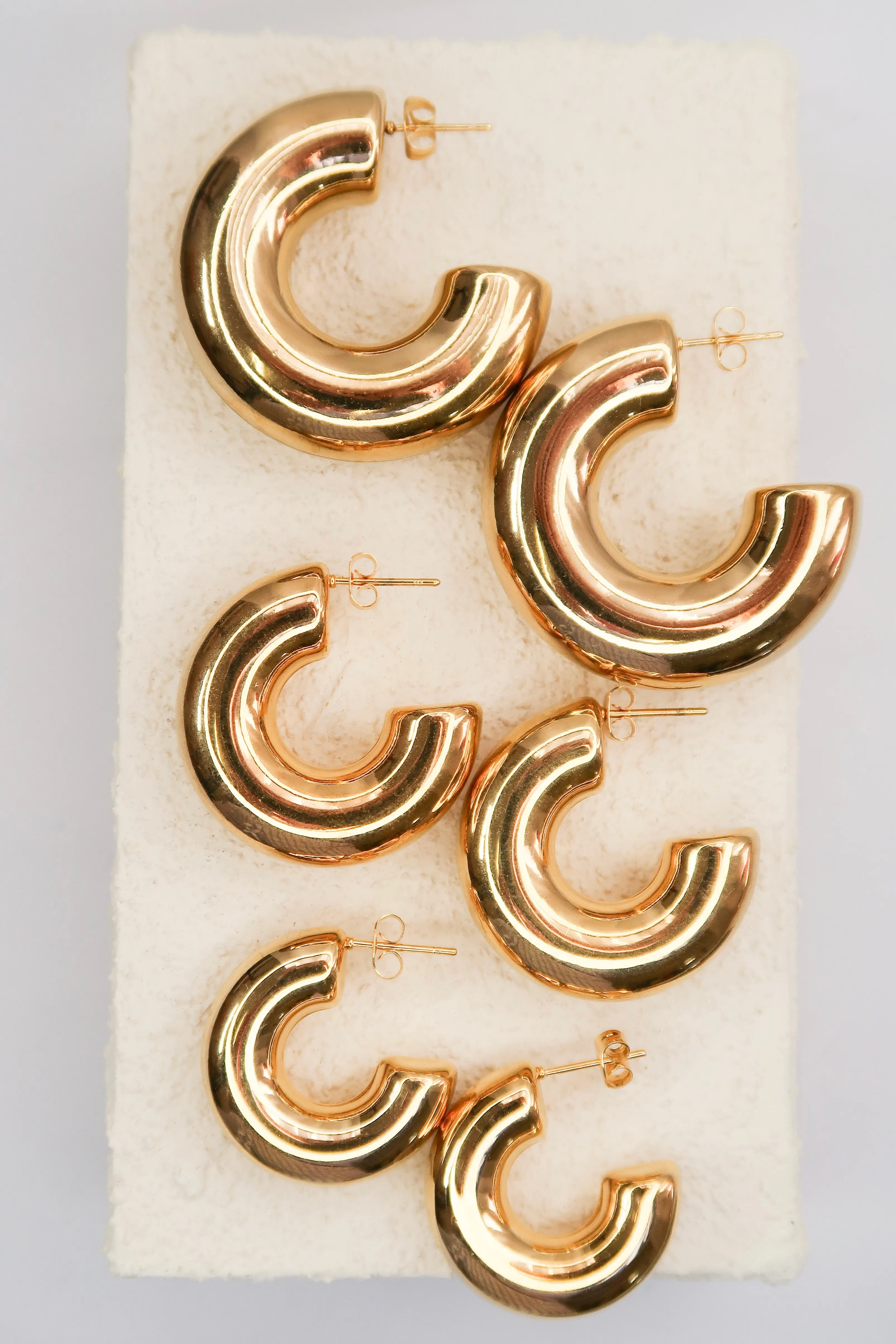 Modern Day Momma 316L Stainless Steel Hoops sold by KC Chic Designs