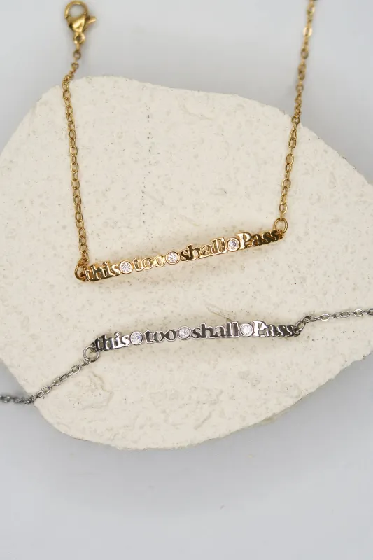 This Too Shall Pass 316L Stainless Steel Bracelet/Anklet sold by KC Chic Designs