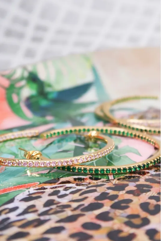 The Janie Hoop Duo 316L Stainless steel sold by KC Chic Designs