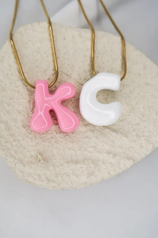 Call Me Carrie 316L Stainless Steel Letter Necklace sold by KC Chic Designs