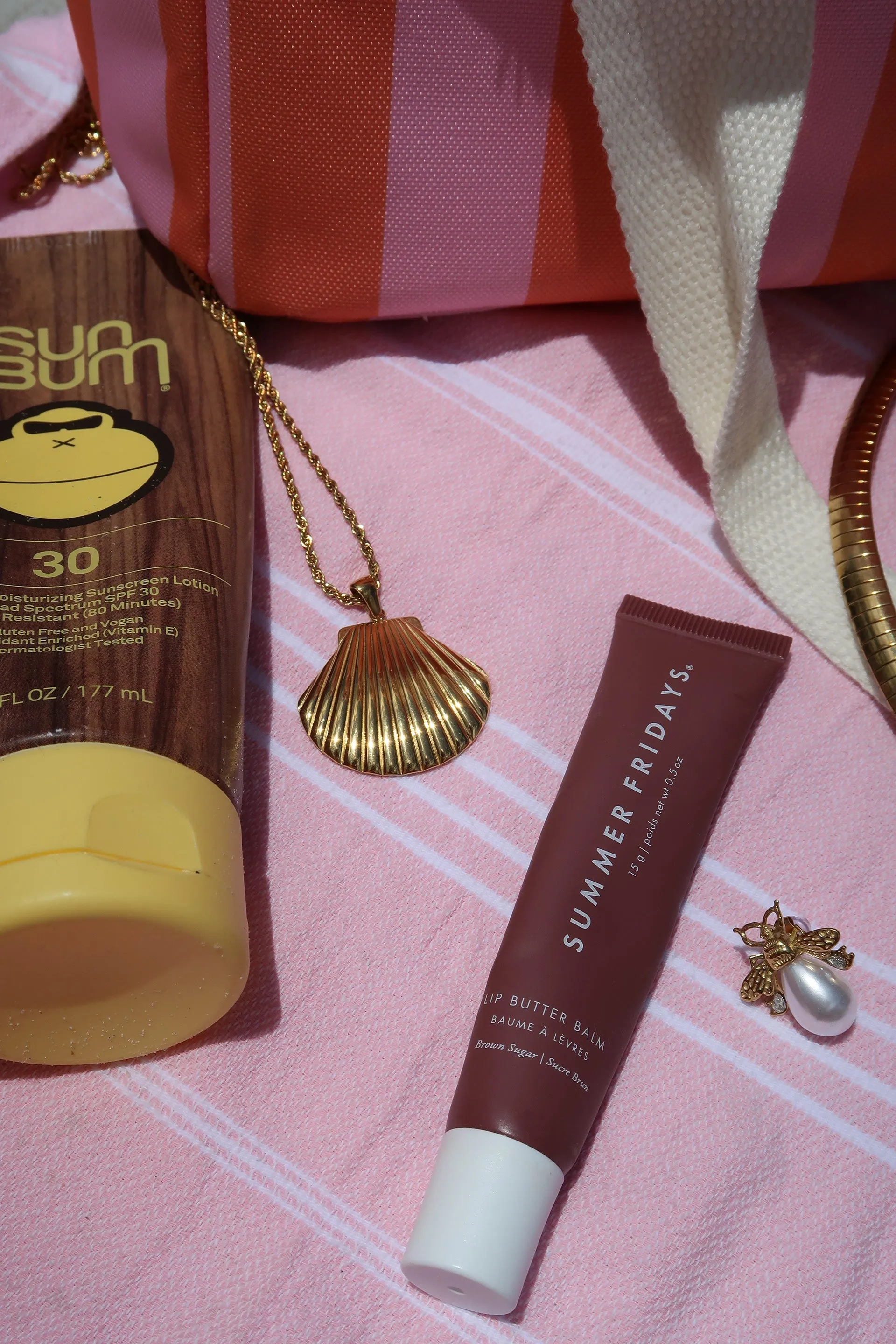 Sun Kissed Shell 316L Stainless Steel Necklace sold by KC Chic Designs product image thumbnail 3