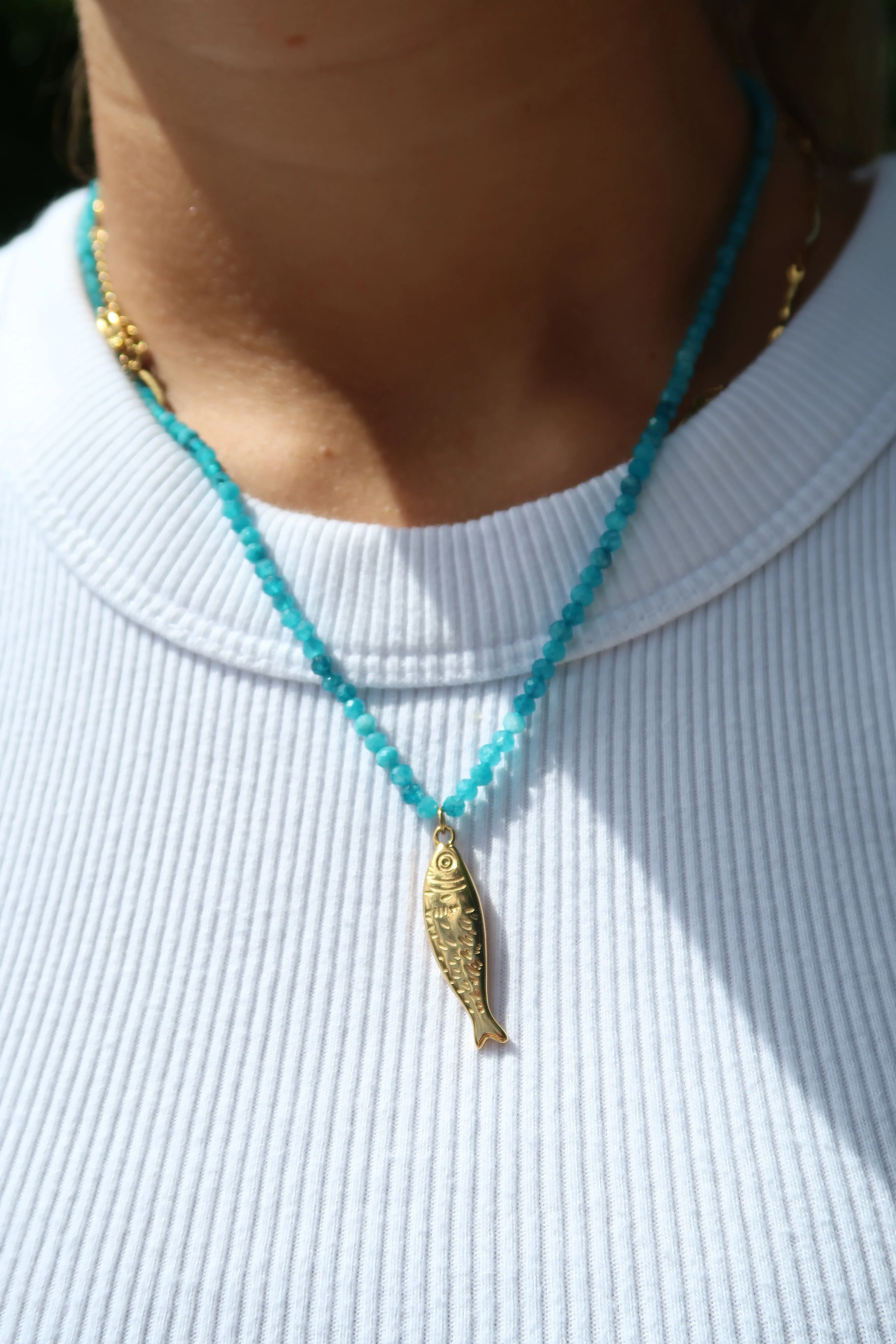 Team Jellyfish Beaded 316L Stainless Steel Necklace sold by KC Chic Designs product image thumbnail 3