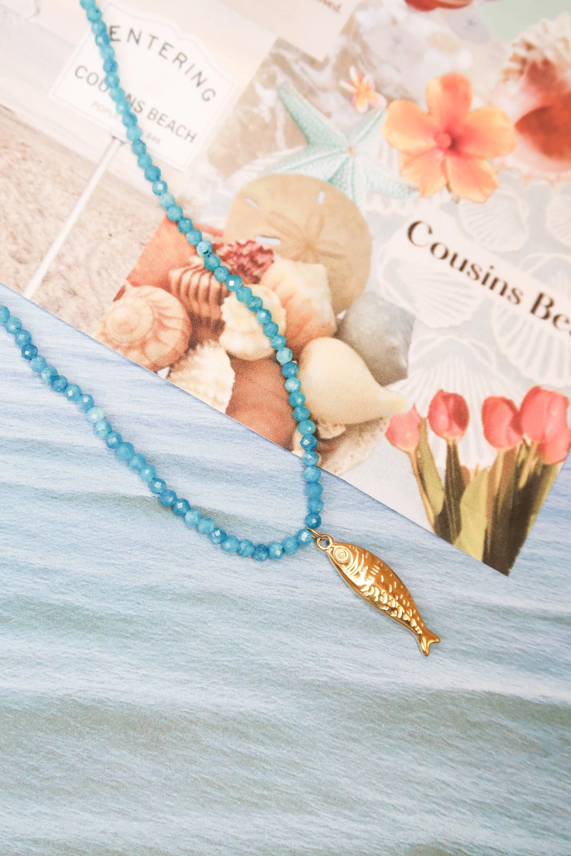 Team Jellyfish Beaded 316L Stainless Steel Necklace sold by KC Chic Designs product image thumbnail 2