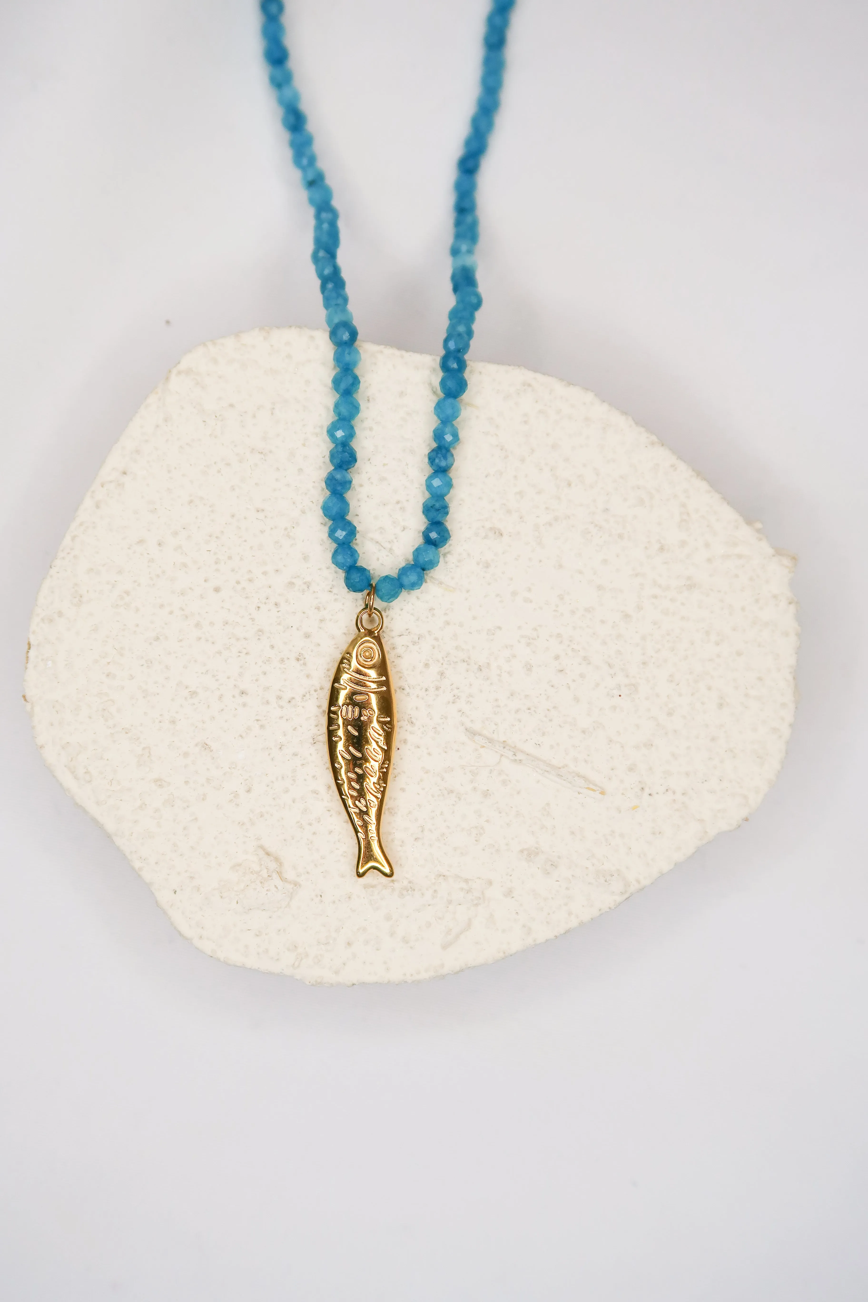 Team Jellyfish Beaded 316L Stainless Steel Necklace sold by KC Chic Designs