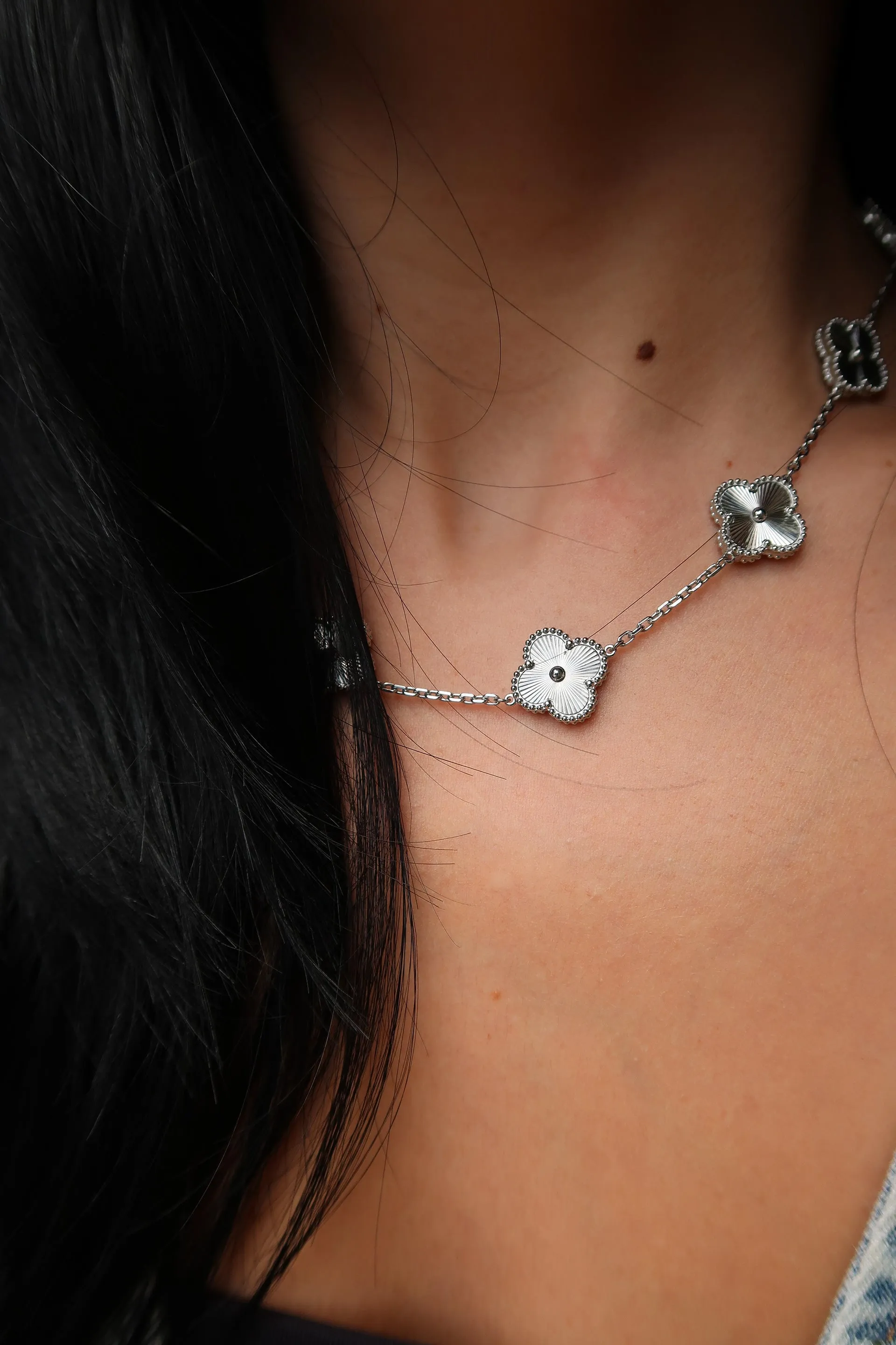 Elise Flower 316L Stainless Steel Necklace sold by KC Chic Designs product image thumbnail 4