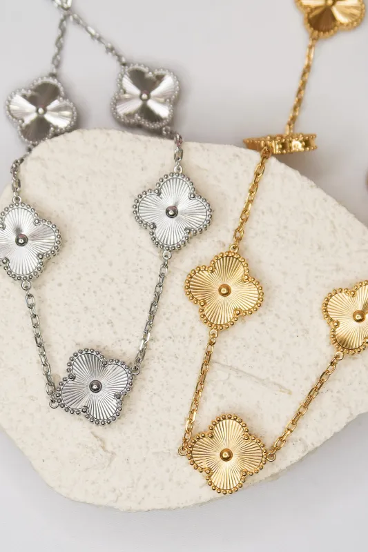 Elise Flower 316L Stainless Steel Necklace sold by KC Chic Designs