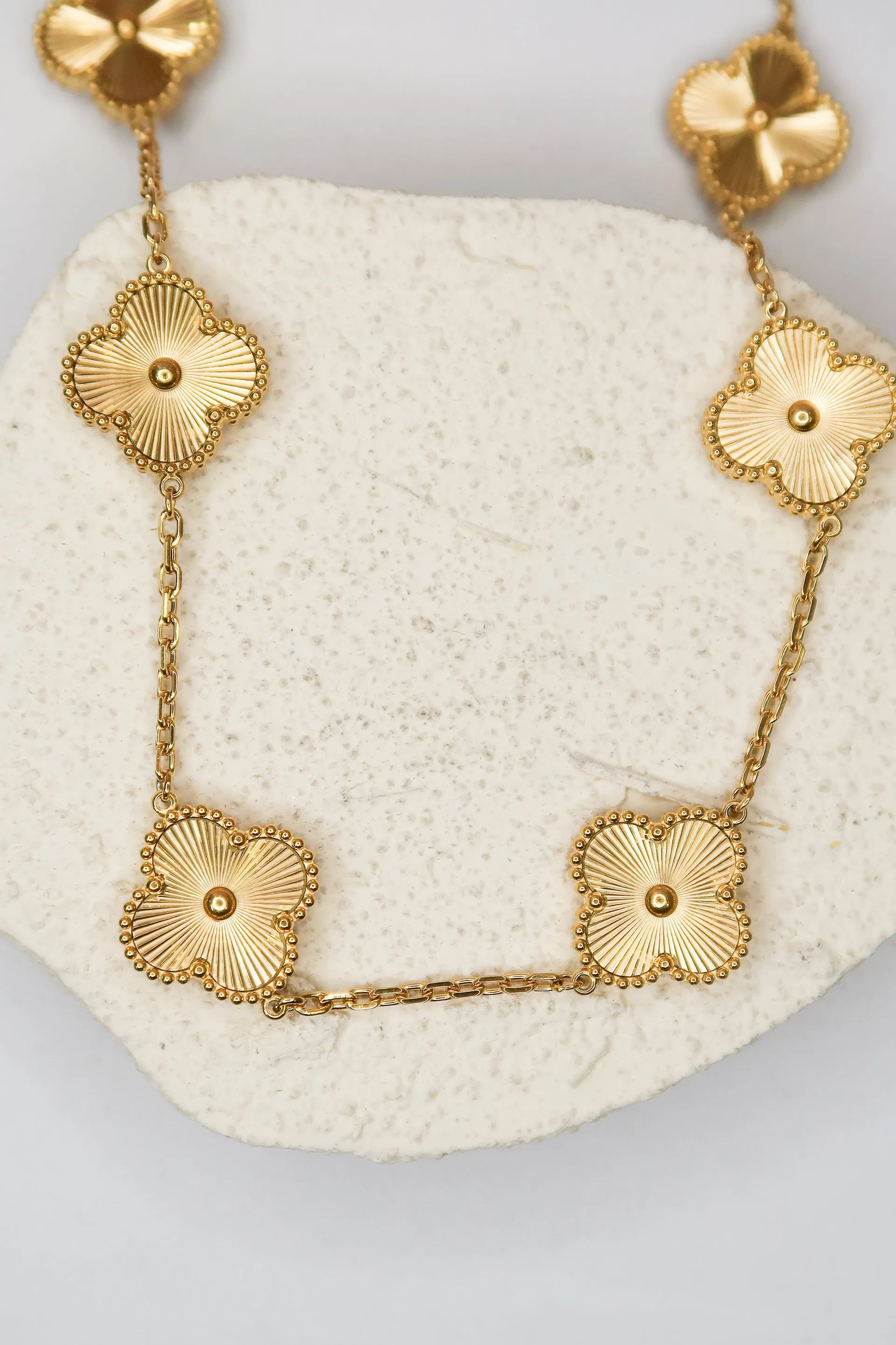 Elise Flower 316L Stainless Steel Necklace sold by KC Chic Designs product image thumbnail 2