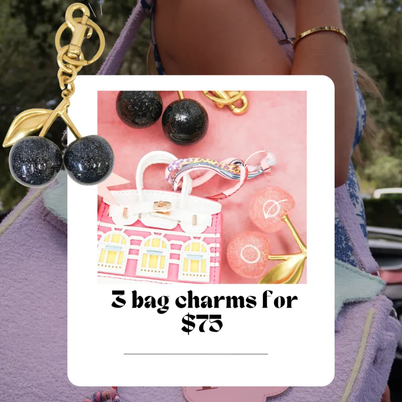$75 Bag Charm Trio sold by KC Chic Designs