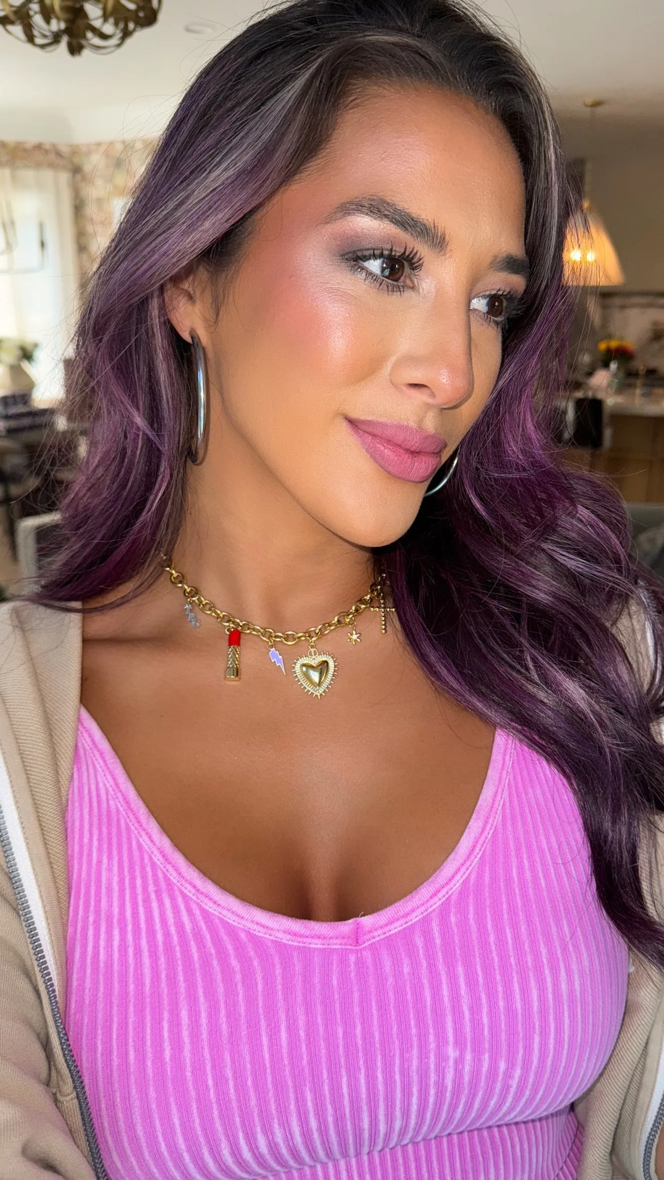 Team Beauty & Grace 316L Stainless Steel Charm Necklace sold by KC Chic Designs