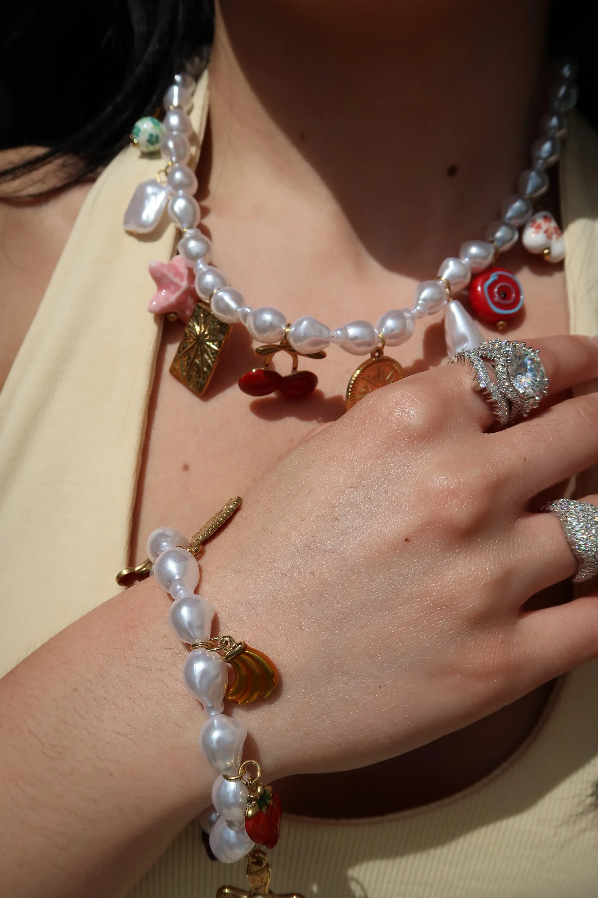 Fun n’ Flirty Charm Necklace & Charm Bracelet Duo sold by KC Chic Designs product image thumbnail 2