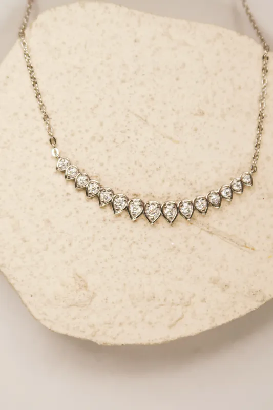Dewy Essence .925 Sterling Silver Moissanite Necklace sold by KC Chic Designs