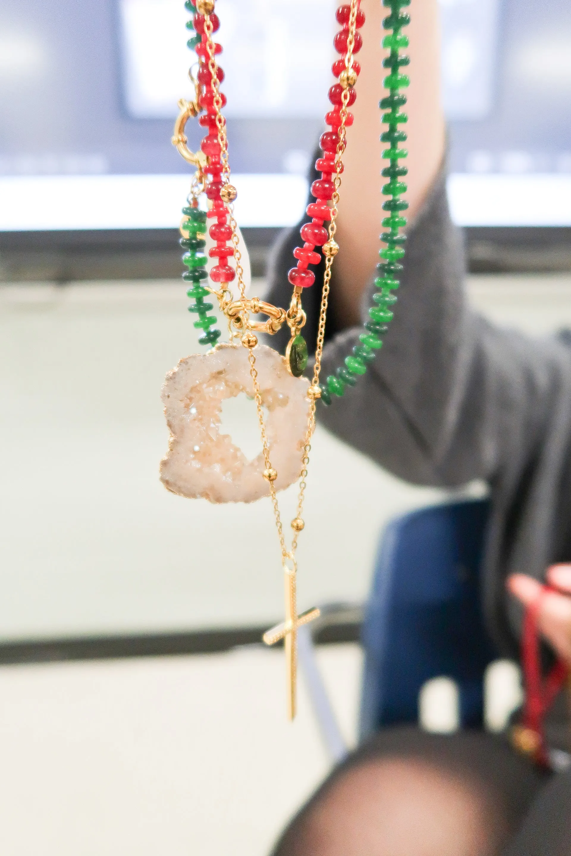 Genius Natural Stone Necklace sold by KC Chic Designs product image thumbnail 5