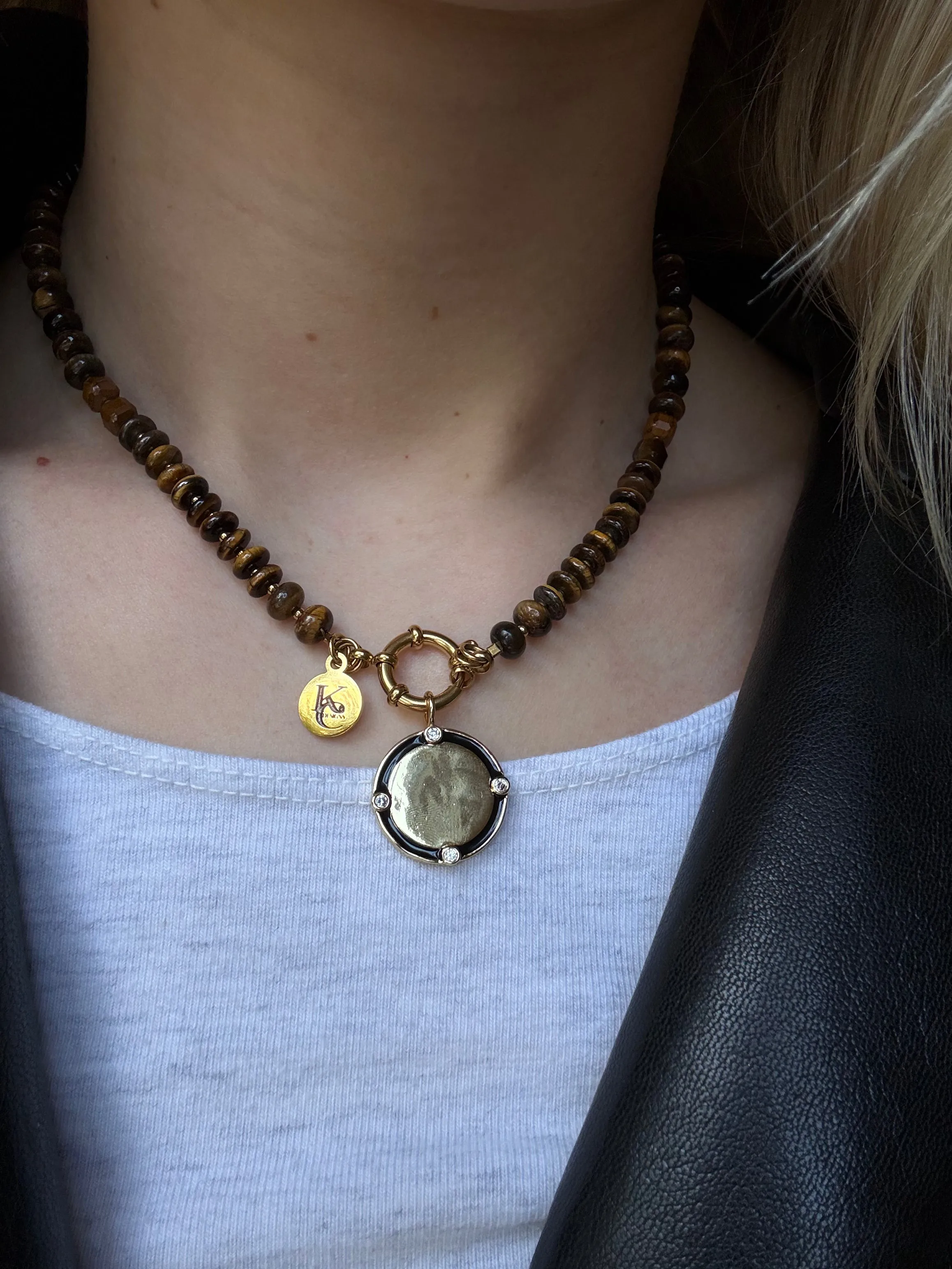 Lunchtime Crystal 316L Stainless Steel Charm sold by KC Chic Designs product image thumbnail 3