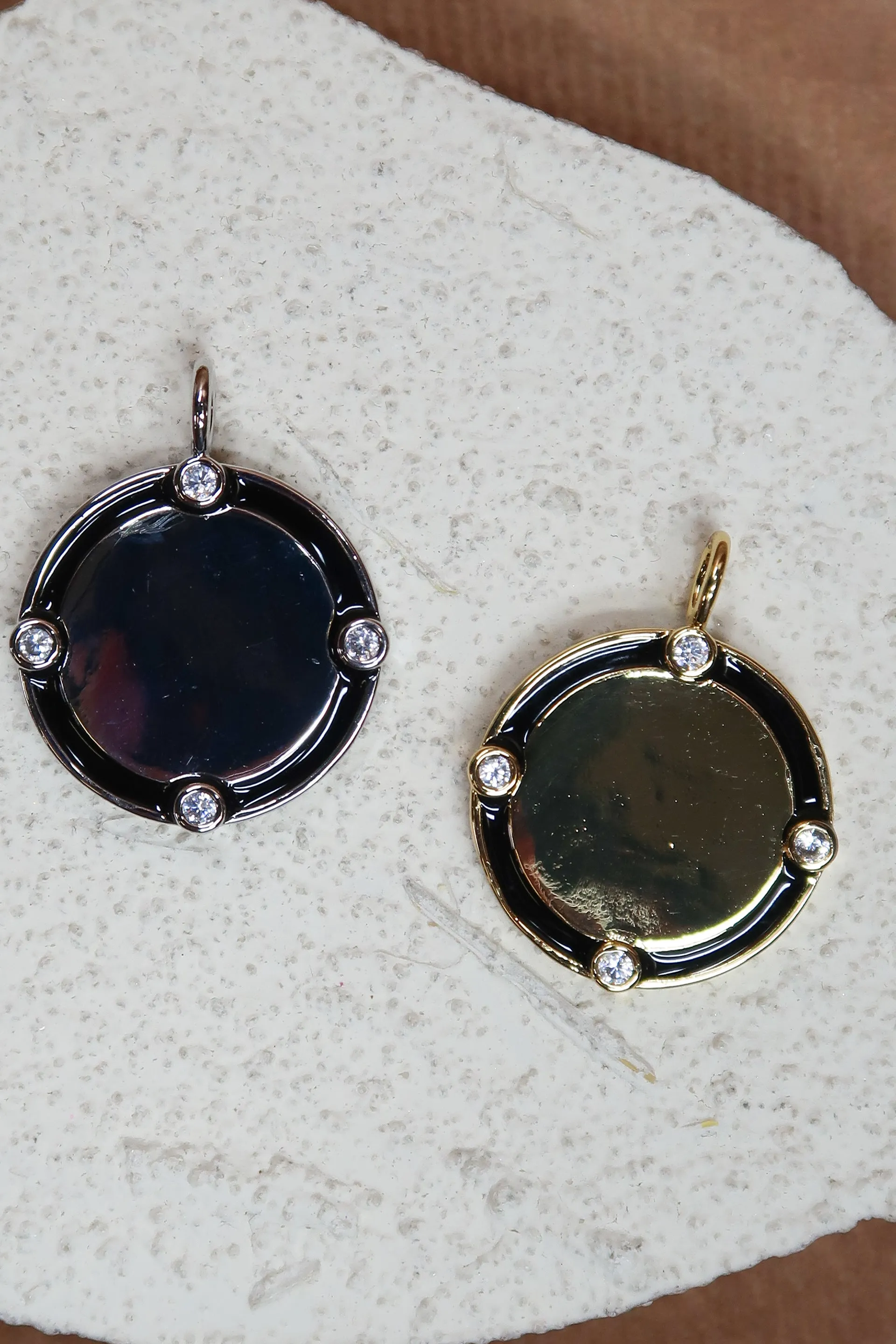 Lunchtime Crystal 316L Stainless Steel Charm sold by KC Chic Designs