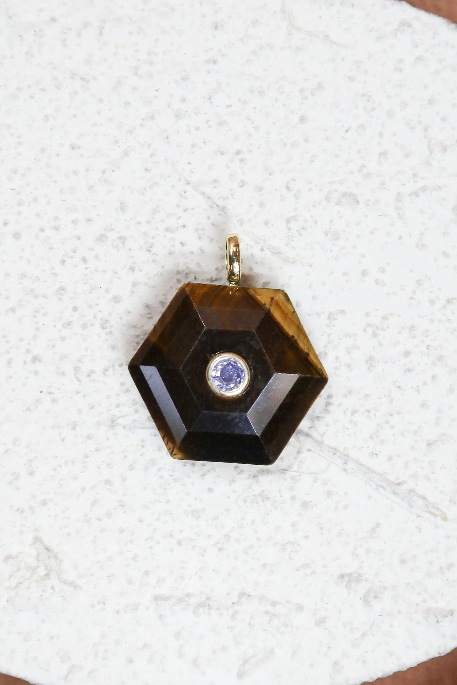 Homecoming Natural Stone Crystal Charm sold by KC Chic Designs product image thumbnail 3