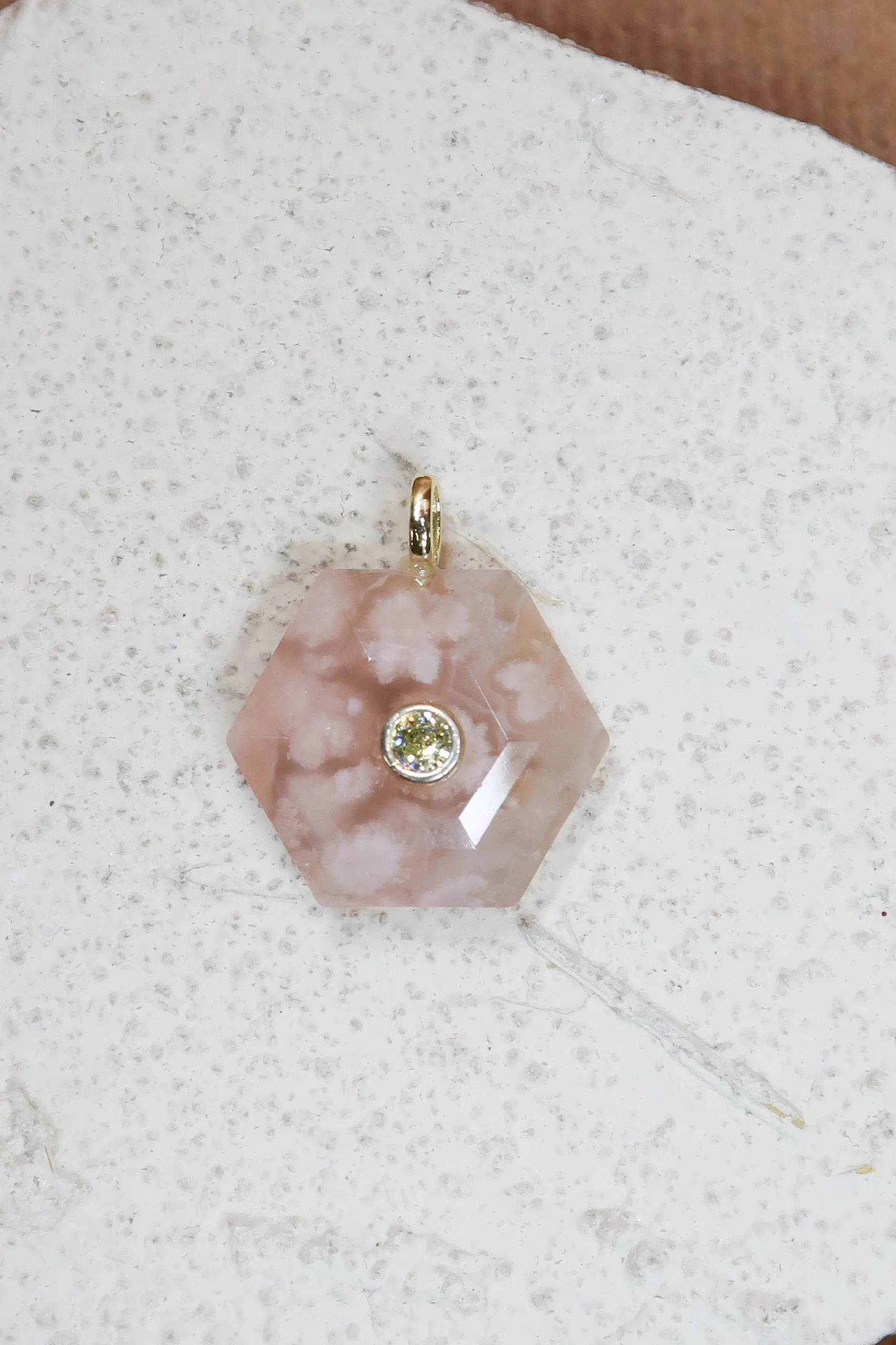 Homecoming Natural Stone Crystal Charm sold by KC Chic Designs product image thumbnail 2
