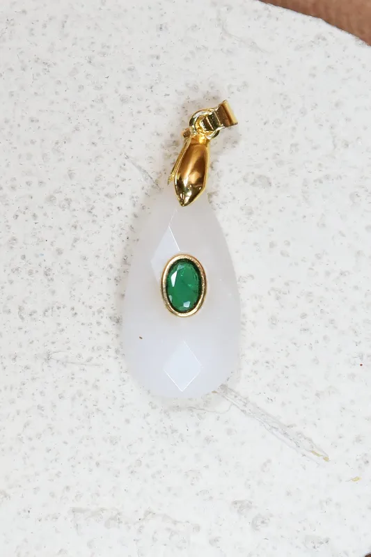 Report Card Natural Stone 316L Stainless Steel Charm sold by KC Chic Designs